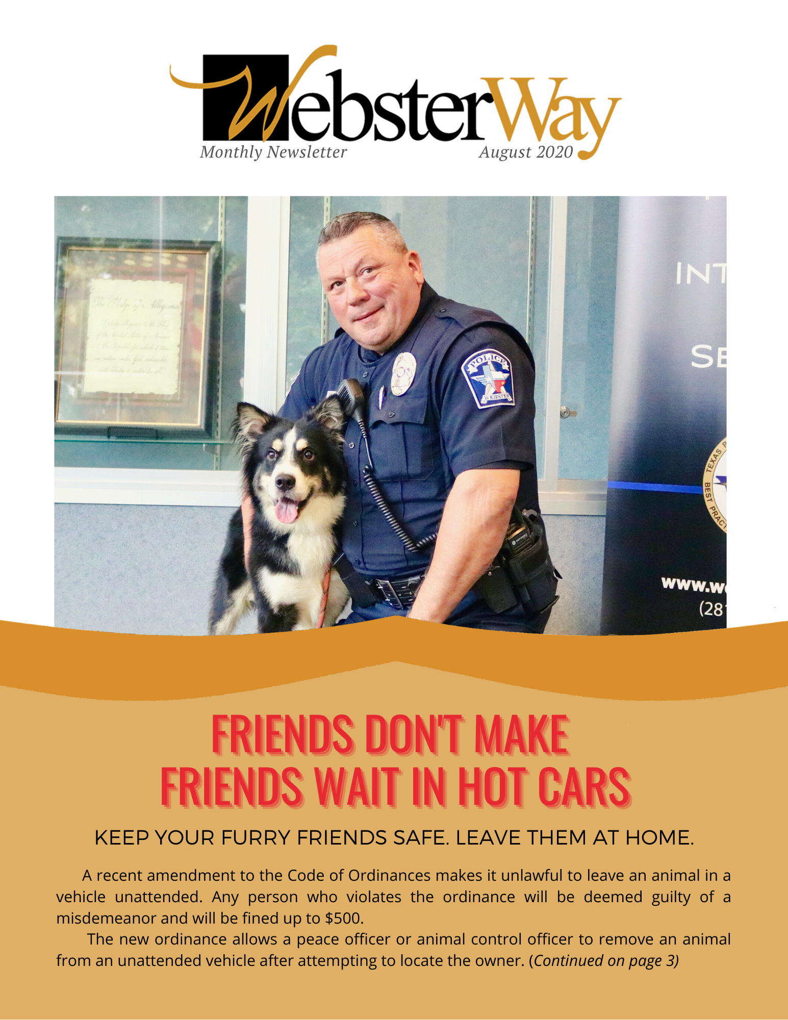 August 2020 Newsletter